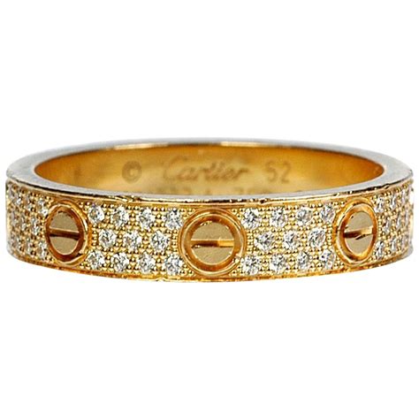 cartier diamond love band